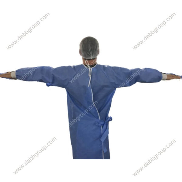 surgical gown back